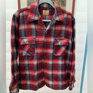 COPY - Vintage Aberdeen Wool Button Down Shirt Jacket